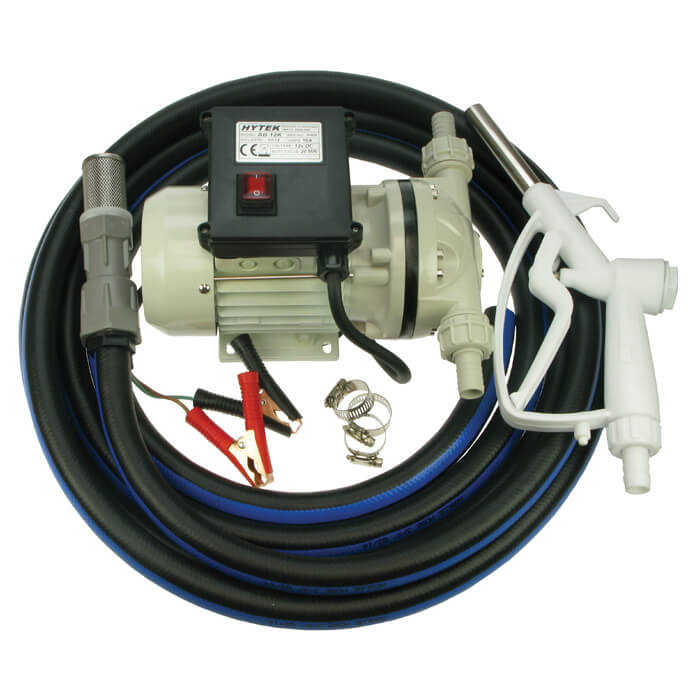 12V portable/portable tank Adblue® pump kit c/w man nozzle